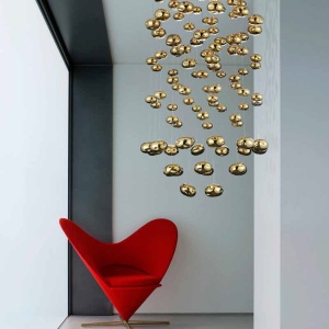 Lustra XL moderna design deosebit 60cm Luvia auriu ZZ AZ3073 79883 universul-luminii.ro