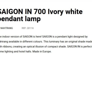 Lustra XXL suspendata design decorativ SAIGON IN 70cm Ivory white 214533 universul-luminii.ro