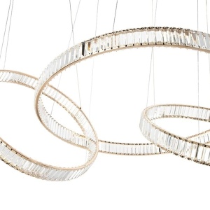 Lustra XXL suspendata LED design ambiental Ring LINE 8 auriu 137703 universul-luminii.ro