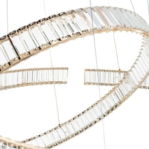 Lustra XXL suspendata LED design ambiental Ring LINE 8 auriu 222223 universul-luminii.ro