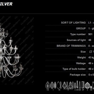 Lustra XXXL 48 brate eleganta design LUX, L11 901/48/0 91853 universul-luminii.ro