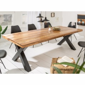 Masa design industrial Iron Craft X II 240cm Mango A-6540057 VC