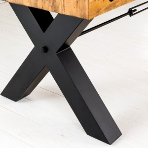 Masa design industrial Thor 300cm Pin maro vintage - Img 6