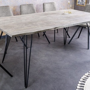 Masa design industrial vintage Scorpion 140cm, salcam gri - Img 4
