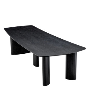 Masa design LUX Bergman L Charcoal grey, 300x120cm - Img 4
