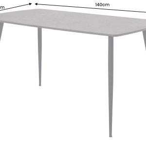 Masa dining APARTMENT 140cm gri beton - Img 5