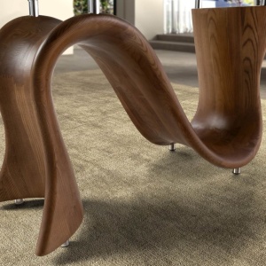 Masa dining design LUX Walnut 220x100cm - Img 7