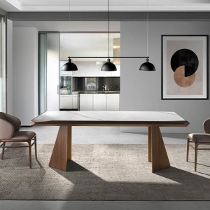 Masa dining design LUX Walnut 220x110cm