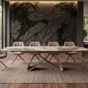 Masa Extensibila cu Blat Ceramic Pandora, INFINITY 180-220-260cm