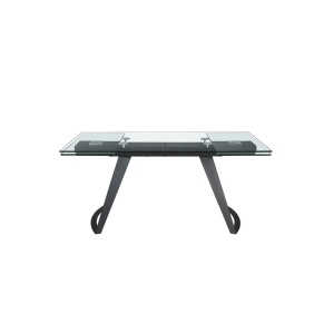 Masa extensibila deosebita design LUX Black Steel 180-270x100cm - Img 7