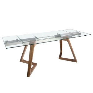 Masa extensibila deosebita design LUX Glass 160-240x90cm - Img 3