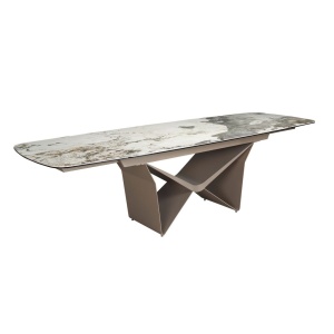 Masa extensibila deosebita design LUX Marble 200-290x100cm