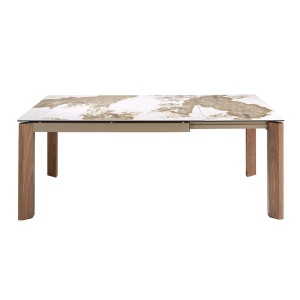 Masa extensibila deosebita design LUX Porcelain Marble 140-200cm - Img 5