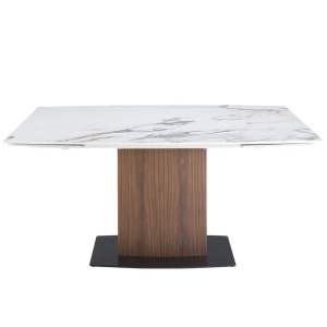 Masa extensibila deosebita design LUX Porcelain Marble 160-240cm - Img 8