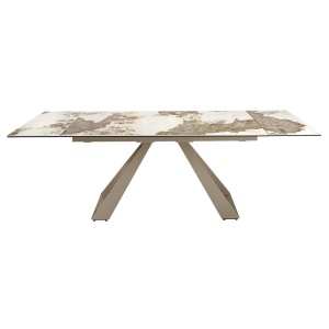 Masa extensibila deosebita design LUX Porcelain Marble 160-240cm - Img 5