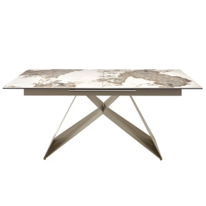Masa extensibila deosebita design LUX Porcelain Marble 180-240cm - Img 9