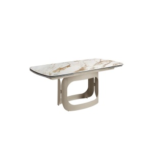 Masa extensibila design LUX Porcelain Marble 180-260cm - Img 2