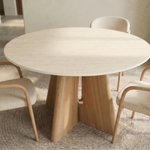 Masa rotunda cu blat ceramic ORGANIKO 120cm - Img 5