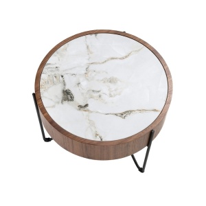 Masuta auxiliara deosebita design LUX Walnut-Marble - Img 5