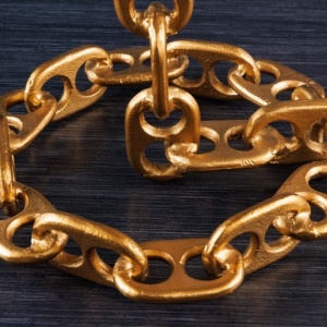 Masuta auxiliara design unicat Chain 55cm - Img 2