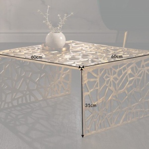 Masuta de cafea Abstrakt 60cm gold - Img 7