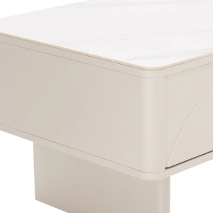 Masuta de cafea cu blat ceramic SAVOY 120cm alb - Img 7