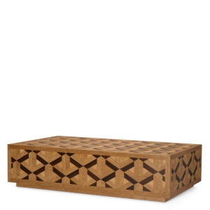 Masuta de cafea design LUX furnir de stejar Rubicon