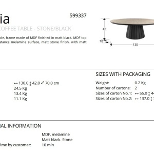 Masuta de cafea design lux Koria - Img 3