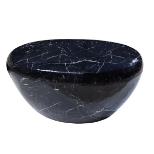 Masuta de cafea Extravaganta, Aluminiu, Negru, STONE 75cm