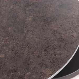 Masuta de cafea moderna cu doua blaturi rotative din ceramica DANCING RINGS 80-135cm - Img 3