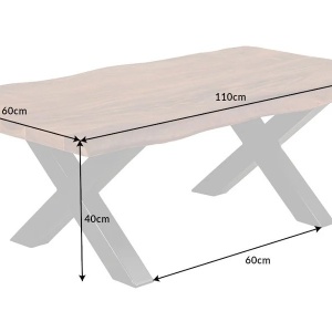 Masuta Design Industrial, Lemn, Metal, Mammut X 110cm - Img 7