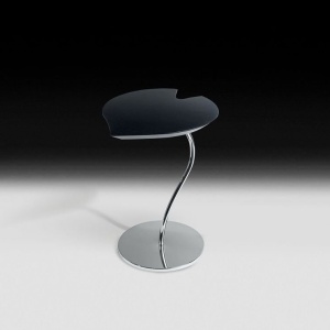 Masuta design LUX cu blat in forma de frunza, LEAF STEEL negru 7511942.96 - Img 3