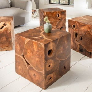 Masuta design unicat Square 40cm Teak - Img 2