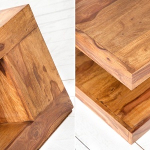 Masuta din lemn Giant XL 90x60cm Sheesham - Img 2