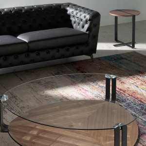 Masuta laterala eleganta design LUX Walnut AC 2054-MH1903B-NOGAL - Img 5