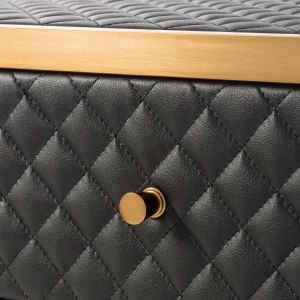 Masuta laterala/ Noptiera cu 2 sertare design LUX Monfort 113407 HZ - Img 6