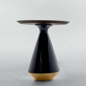 Masuta Living design LUX din ceramica si lemn Amira, 45cm