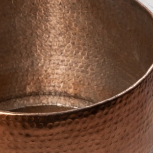 Masuta Living eleganta din metal Optik 80cm cupru A-38395 VC - Img 3