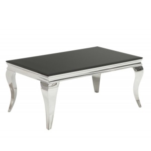 Masuta living eleganta Modern Barock negru 100cm