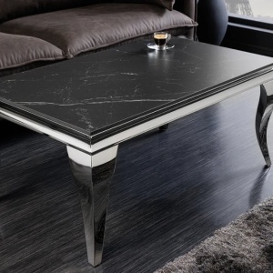 Masuta MODERN BAROCK 100cm crom/ negru A-44368 VC - Img 5