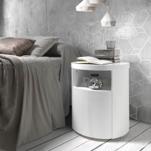 Masuta/ Noptiera eleganta design modern Dreams AC-LE313-BLANCO - Img 4