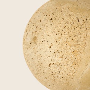 Mini Aplica de perete LED din piatra naturala si metal alb NATURAL STONE - Img 4