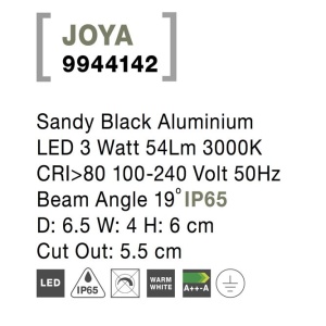 Mini Aplica LED ambientala / incastrabila de iluminat exterior IP65 JOYA II 191013 universul-luminii.ro