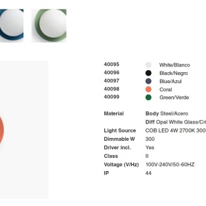 Mini Aplica LED de perete / tavan design modern IP44 MAY White 201373 universul-luminii.ro