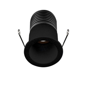 Mini Spot LED incastrabil tavan fals / plafon pentru baie IP65 TINY negru