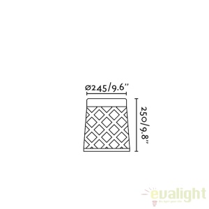 Mini stalp LED de exterior design modern ambiental IP65 SHADOW 25cm 183323 universul-luminii.ro