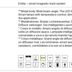 Modul LED, accesoriu pentru sina magnetica Exility, Basis Smart 24W CCT 225563 universul-luminii.ro