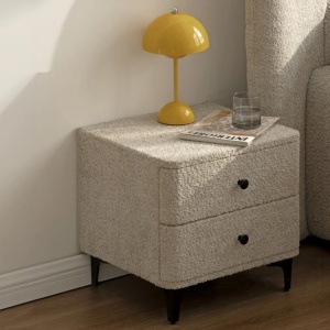 Noptiera ART DECO greige boucle - Img 6