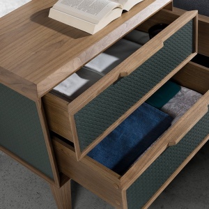 Noptiera cu 2 sertare design LUX Dark green - Img 4