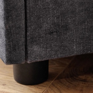 Noptiera cu iluminat LED PARIS 55cm catifea gri - Img 5